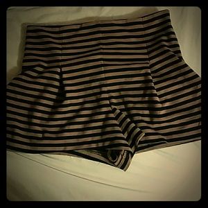 Free People Striped Shorts