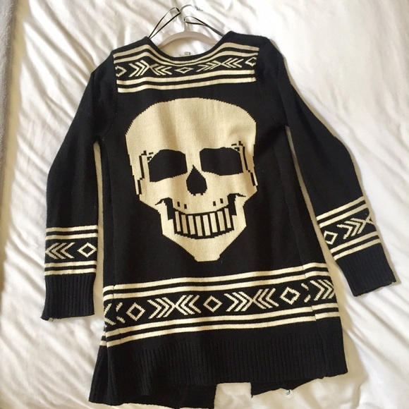 Long Skull Cardigan