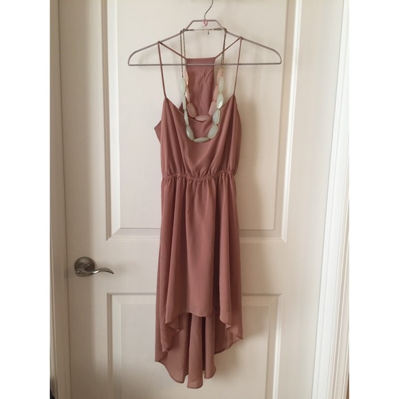 NWT! Taupe Forever 21 Hi-Lo Dress