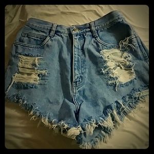 High waisted shorts