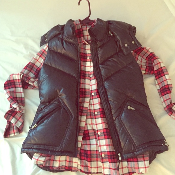Blue j crew puffer vest