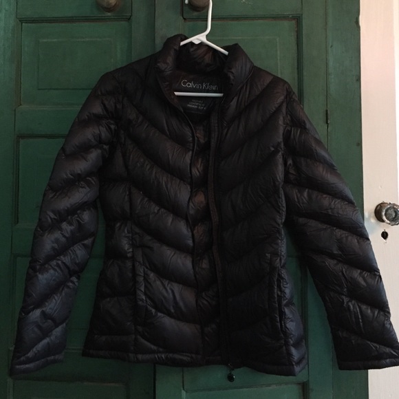 Calvin Klein Black Down Coat NWOT