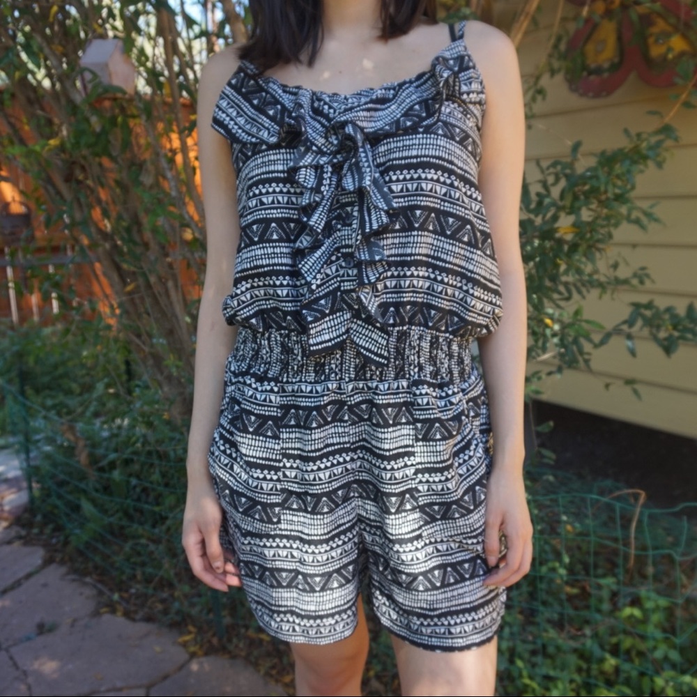 Black & White Romper