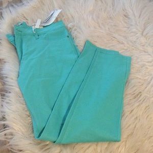 Teal jeans