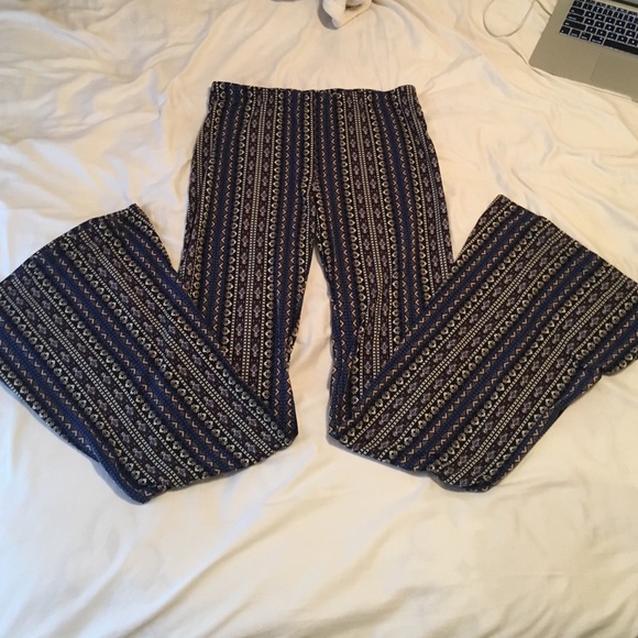 tribal print palazzo pants