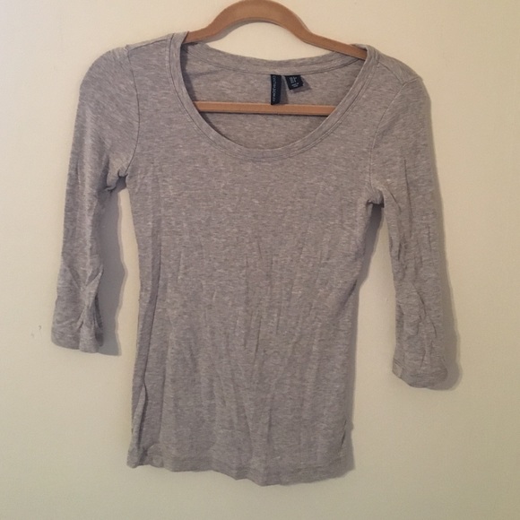 Cynthia Rowley grey 3/4 length top