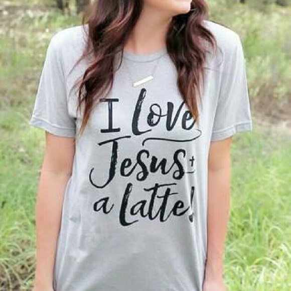 Jesus latte graphic tee