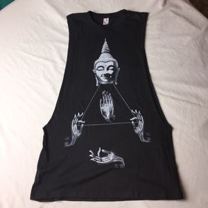 Urban Outfitters Buddha Graphic Muscle Tee