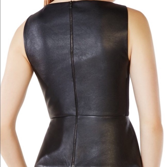 BCBG Claudiana Peplum Black Top 24 HOUR SALE - Picture 2 of 2