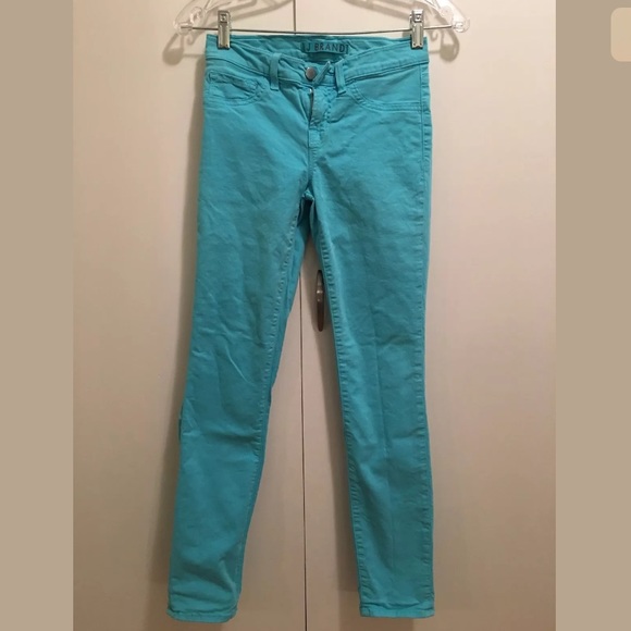 J Brand Skinny Bright Turquoise Pants