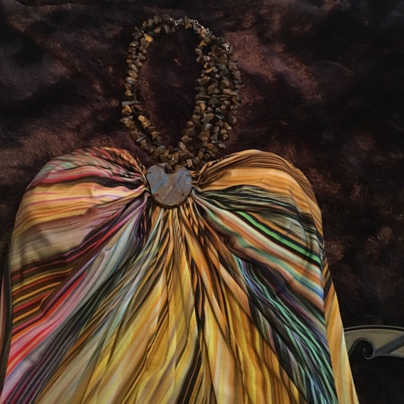 Halter built in beads