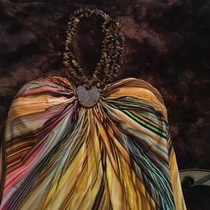 Halter built in beads