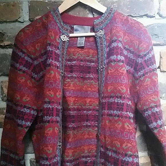 100% Wool Cardigan Winter Sweater