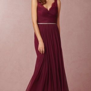 BHLDN Anthropologie Wine/Burgundy Dress