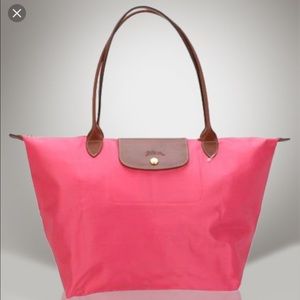 Small Pink Longchamp Le Pliage Tote