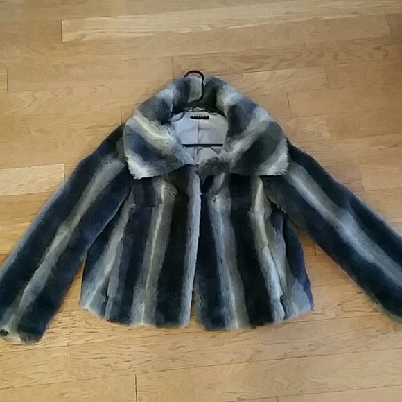 Sisley Faux Chinchilla Fur Coat