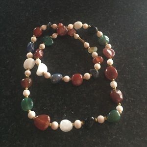 Beautiful Glass rock necklace.