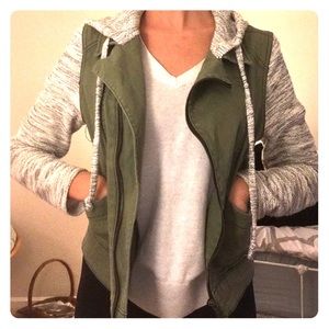 Mossimo green and white jacket!