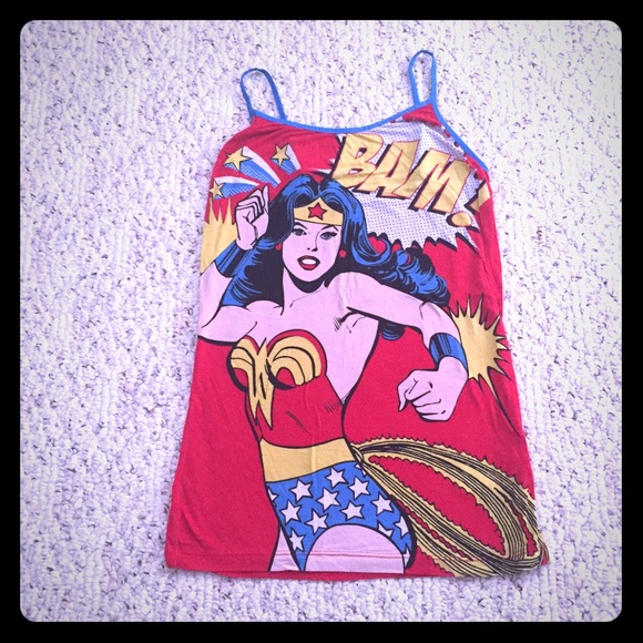 Bam! Wonder Woman tank or sleep tank. Never worn