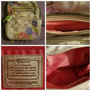 Coach Poppy Daisy Applique Backpack F20795