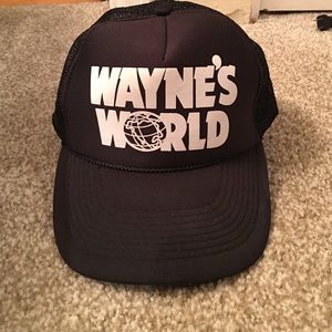 Wayne's world adjustable mesh hat
