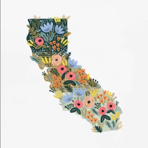 Flower California print