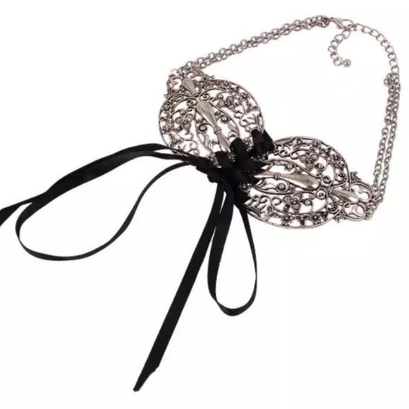 Last one✨Miya Silver & Black Boho Choker Necklace - Picture 3 of 5