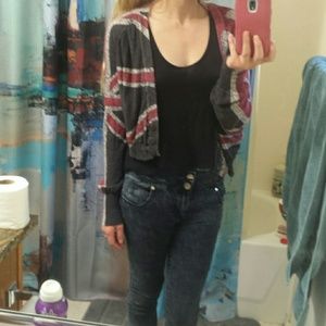 British flag cardigan