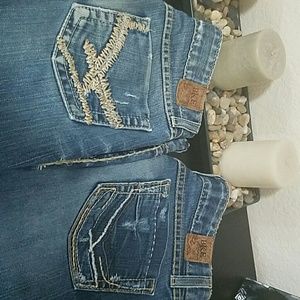 2 pair BKe jeans