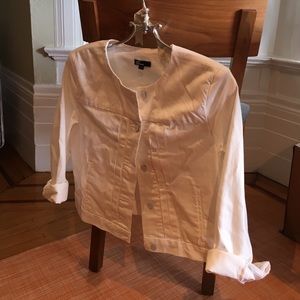 Classic white denim jacket
