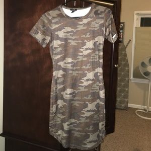 camo bodycon dress