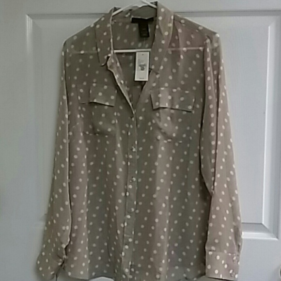 Lane Bryant sheer blouse New with tags