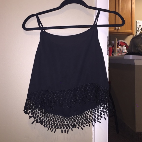 Black crop top