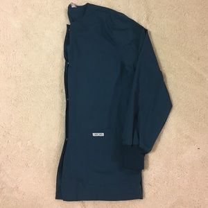 Long sleeve nursing scrub top