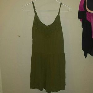 Olive green romper