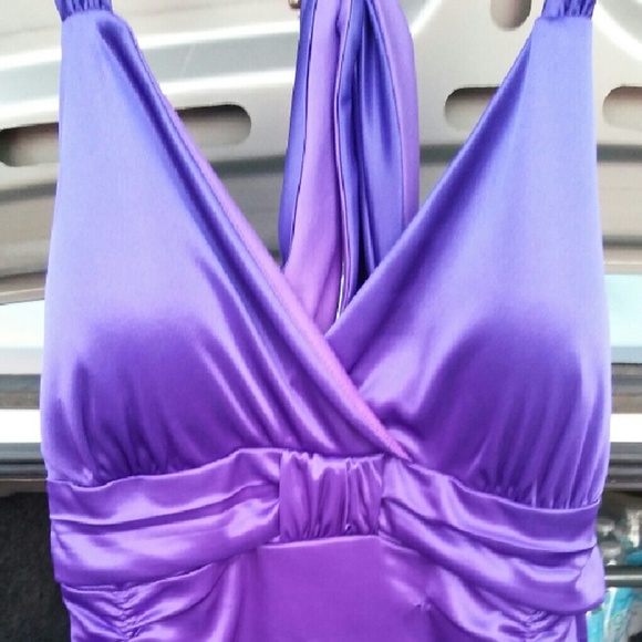 Purple cocktail dress