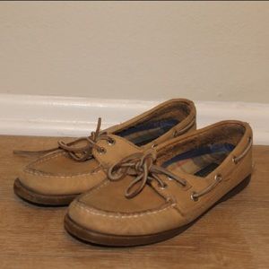 Brown "2-eye" Sperry's WOMENS 8