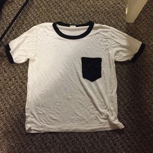 John Galt black and white soft tee shirt