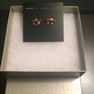 Marc Jacobs rose gold stud earrings