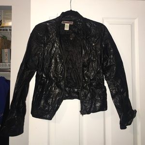 Faux leather jacket