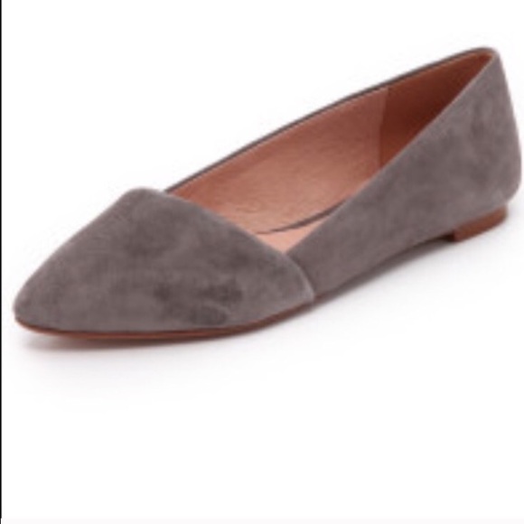 Madewell Mira flats gray suede