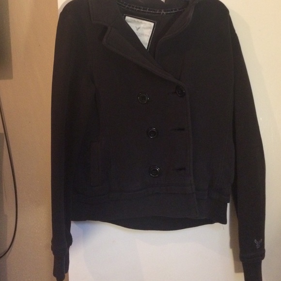 Black button up jacket