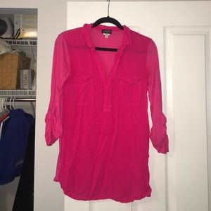 Hot pink maternity top