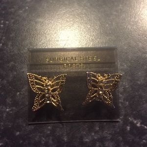 Beautiful Butterfly pierced earrings