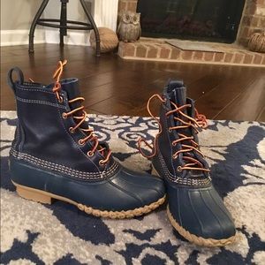 Raven Blue LL Bean Duck Boots Ladies' 8