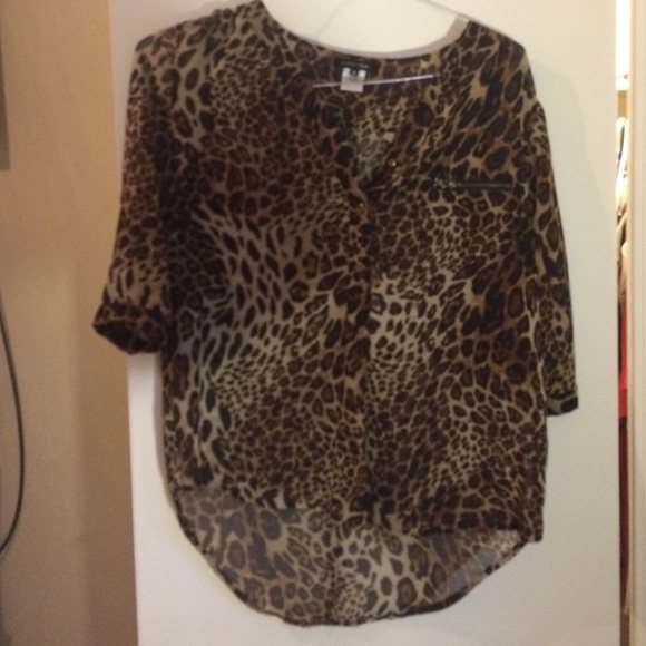 Cheetah blouse