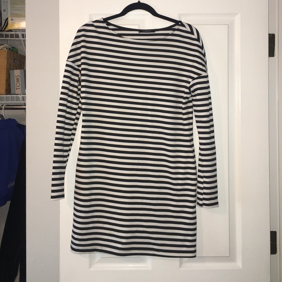 Black & white striped dress