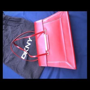 DKNY red purse