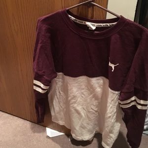 Maroon Pink Victoria's Secret LS