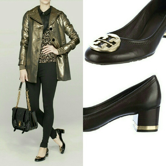tory burch leather pumps